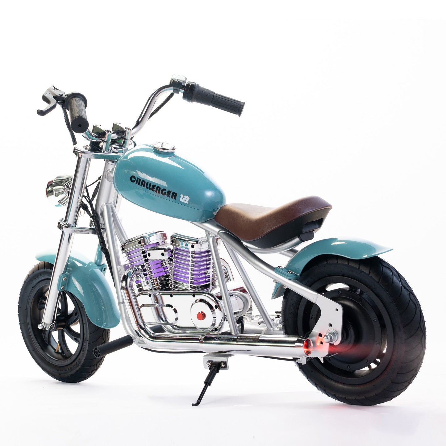 Mini Electric Dirt Bike Motorcycle for Kids with App, Speaker, Smoke, Lights - Challenger 12 Pro