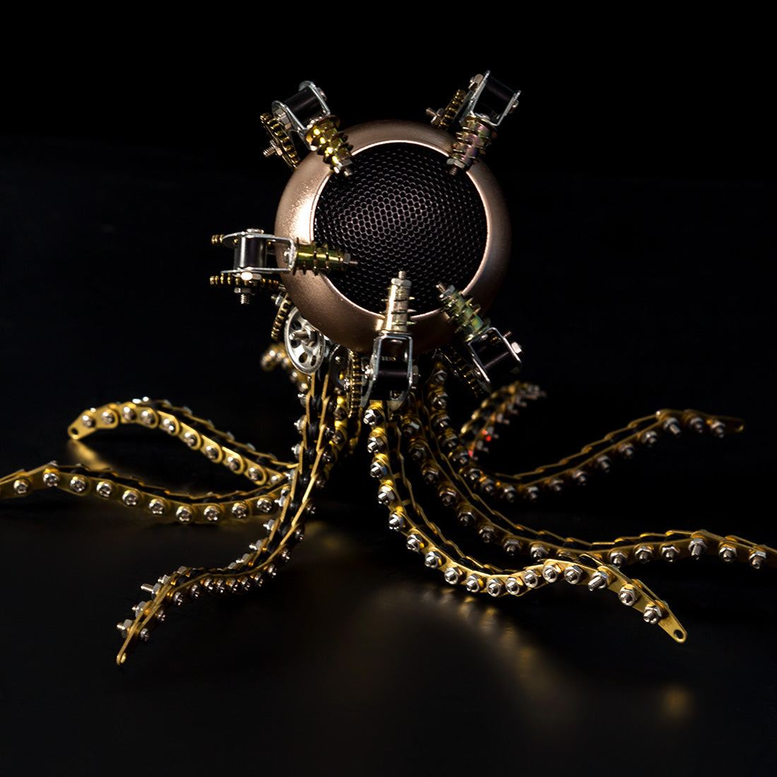1060 قطعة من مجموعات نماذج الأخطبوط الميكانيكية Steampunk DIY مع مكبر صوت