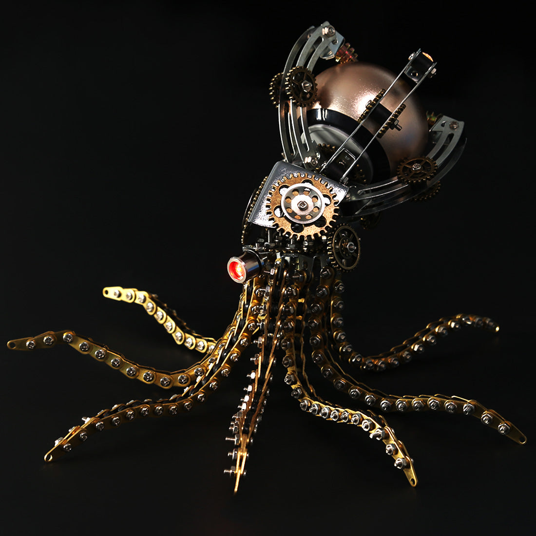 1060 قطعة من مجموعات نماذج الأخطبوط الميكانيكية Steampunk DIY مع مكبر صوت