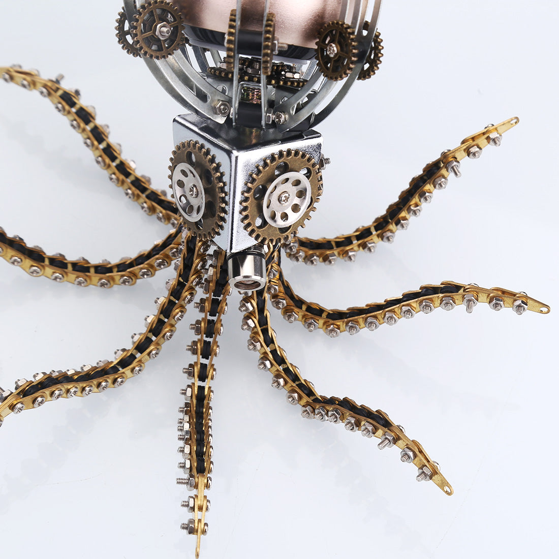 1060 قطعة من مجموعات نماذج الأخطبوط الميكانيكية Steampunk DIY مع مكبر صوت