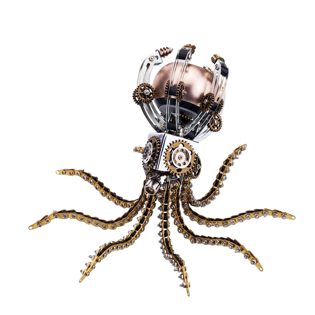 1060 قطعة من مجموعات نماذج الأخطبوط الميكانيكية Steampunk DIY مع مكبر صوت