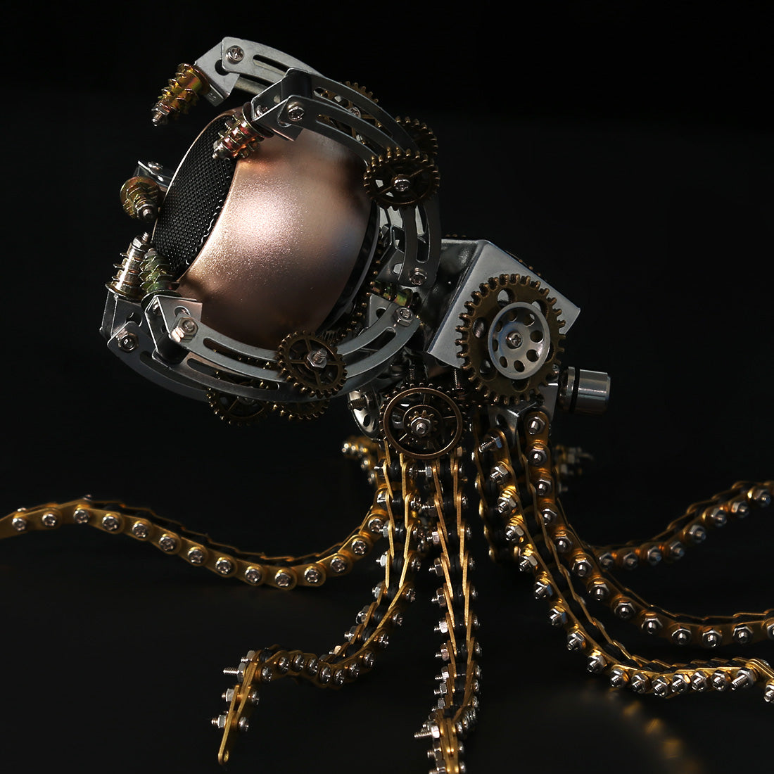 1060 قطعة من مجموعات نماذج الأخطبوط الميكانيكية Steampunk DIY مع مكبر صوت