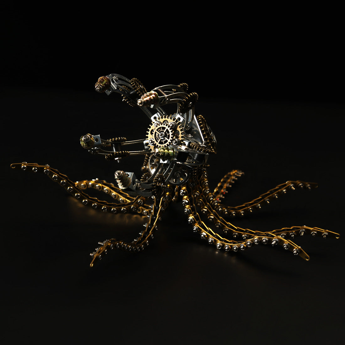 1060 قطعة من مجموعات نماذج الأخطبوط الميكانيكية Steampunk DIY مع مكبر صوت