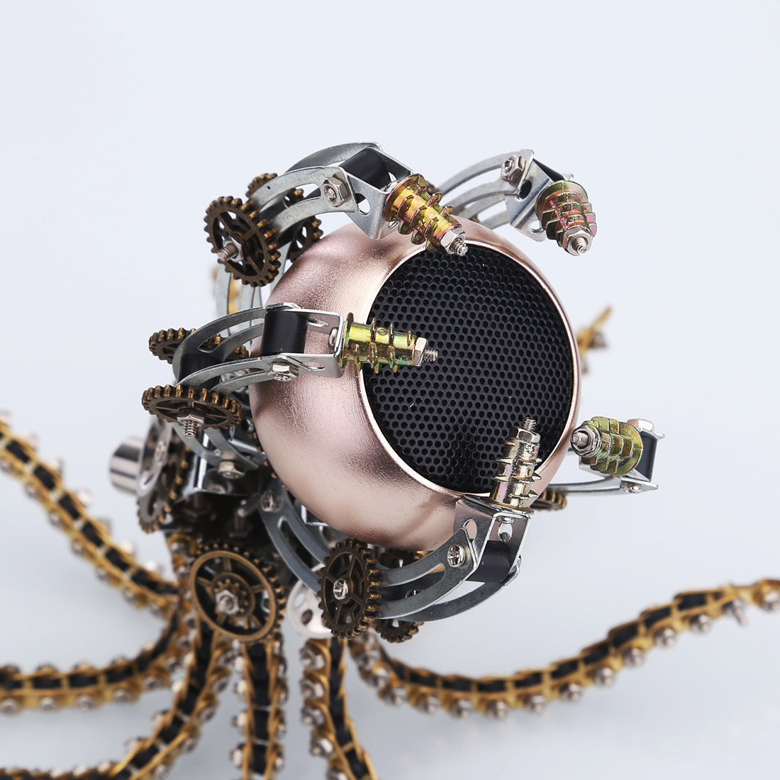 1060 قطعة من مجموعات نماذج الأخطبوط الميكانيكية Steampunk DIY مع مكبر صوت