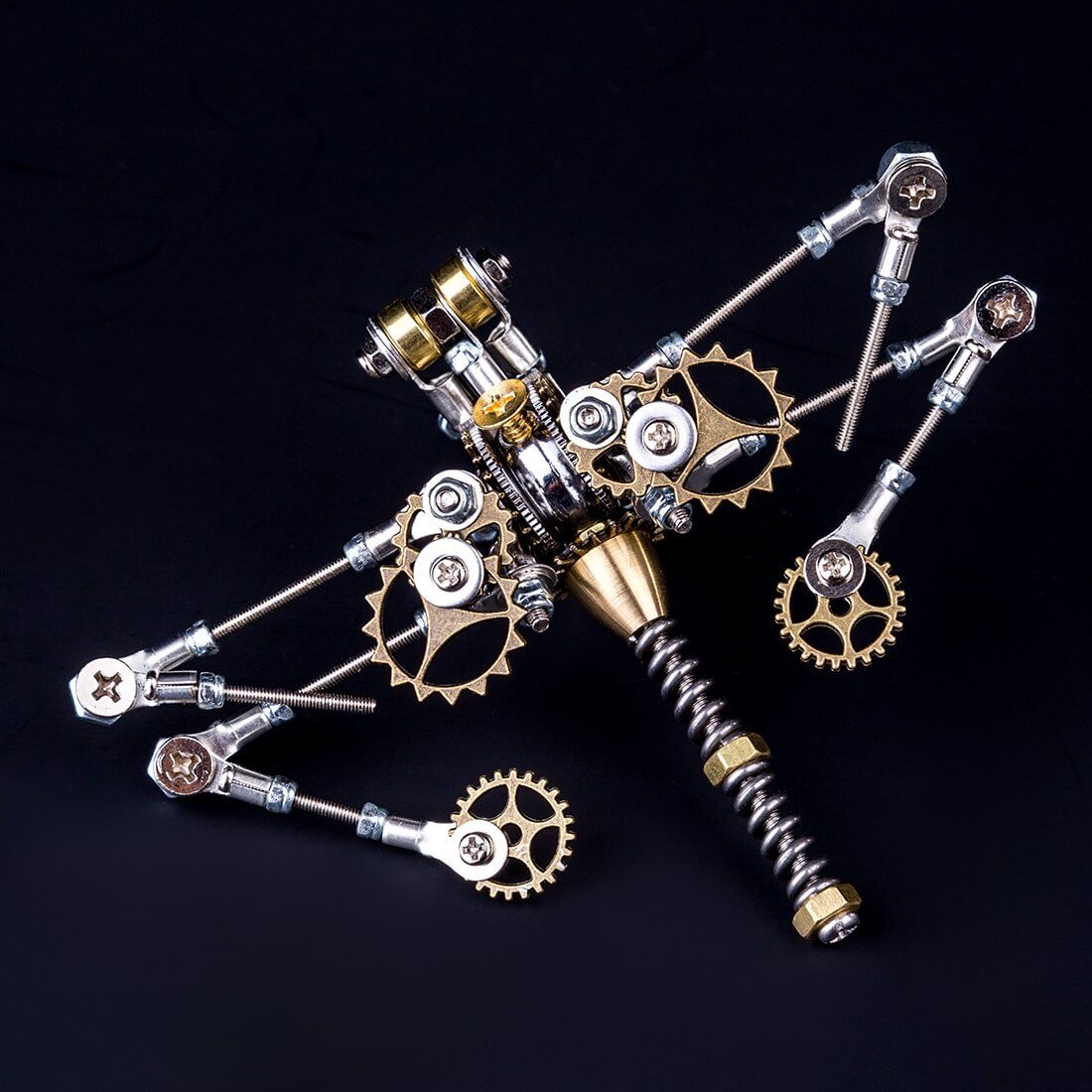 152Pcs 3D DIY Metal Mechanical Dragonfly Insect Puzzle Model Jigsaw