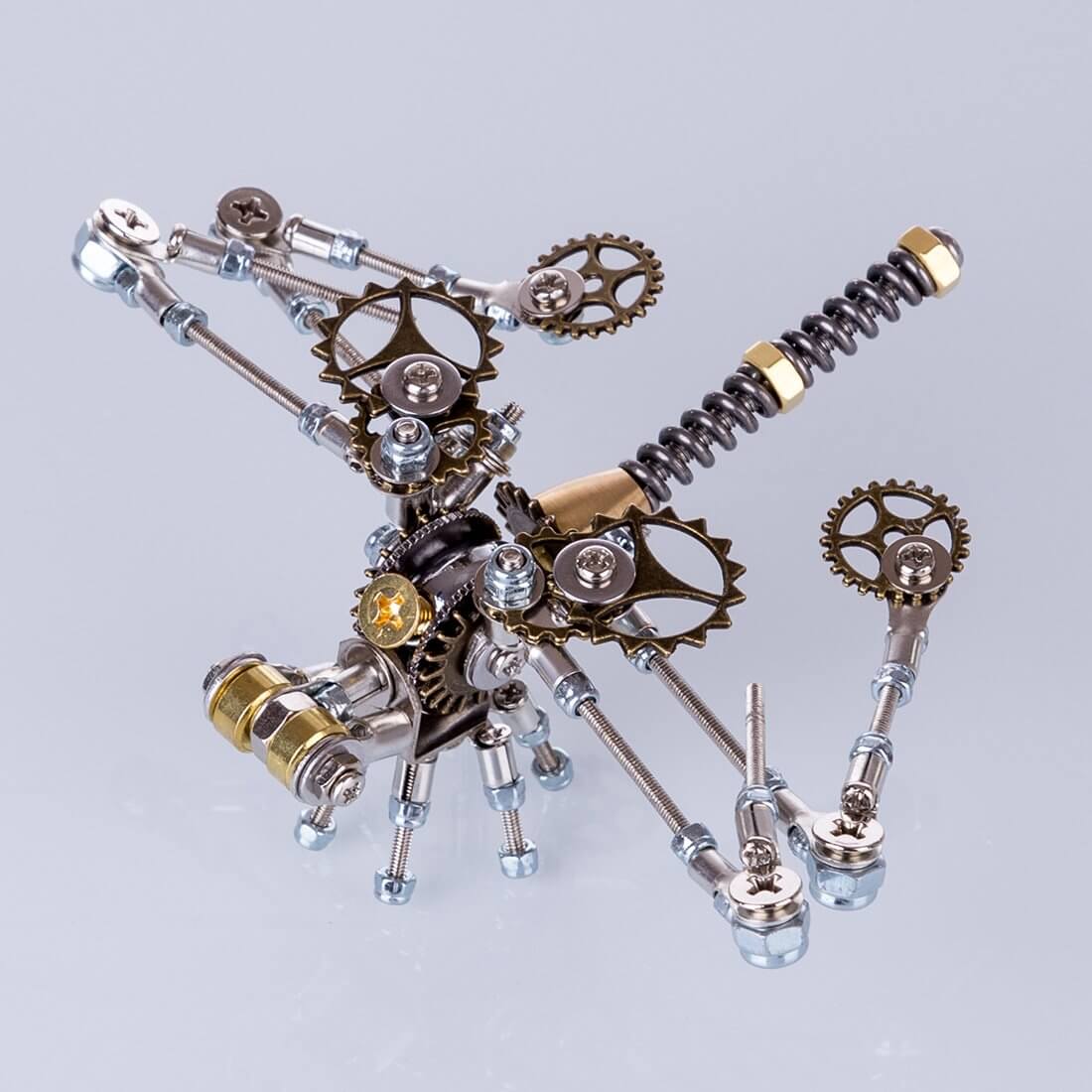 152Pcs 3D DIY Metal Mechanical Dragonfly Insect Puzzle Model Jigsaw