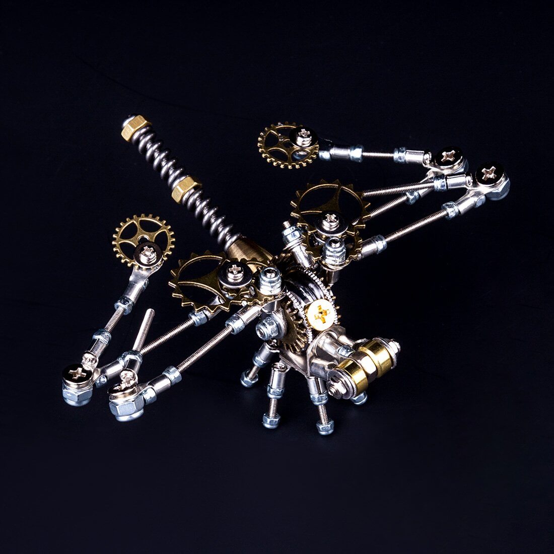 152Pcs 3D DIY Metal Mechanical Dragonfly Insect Puzzle Model Jigsaw