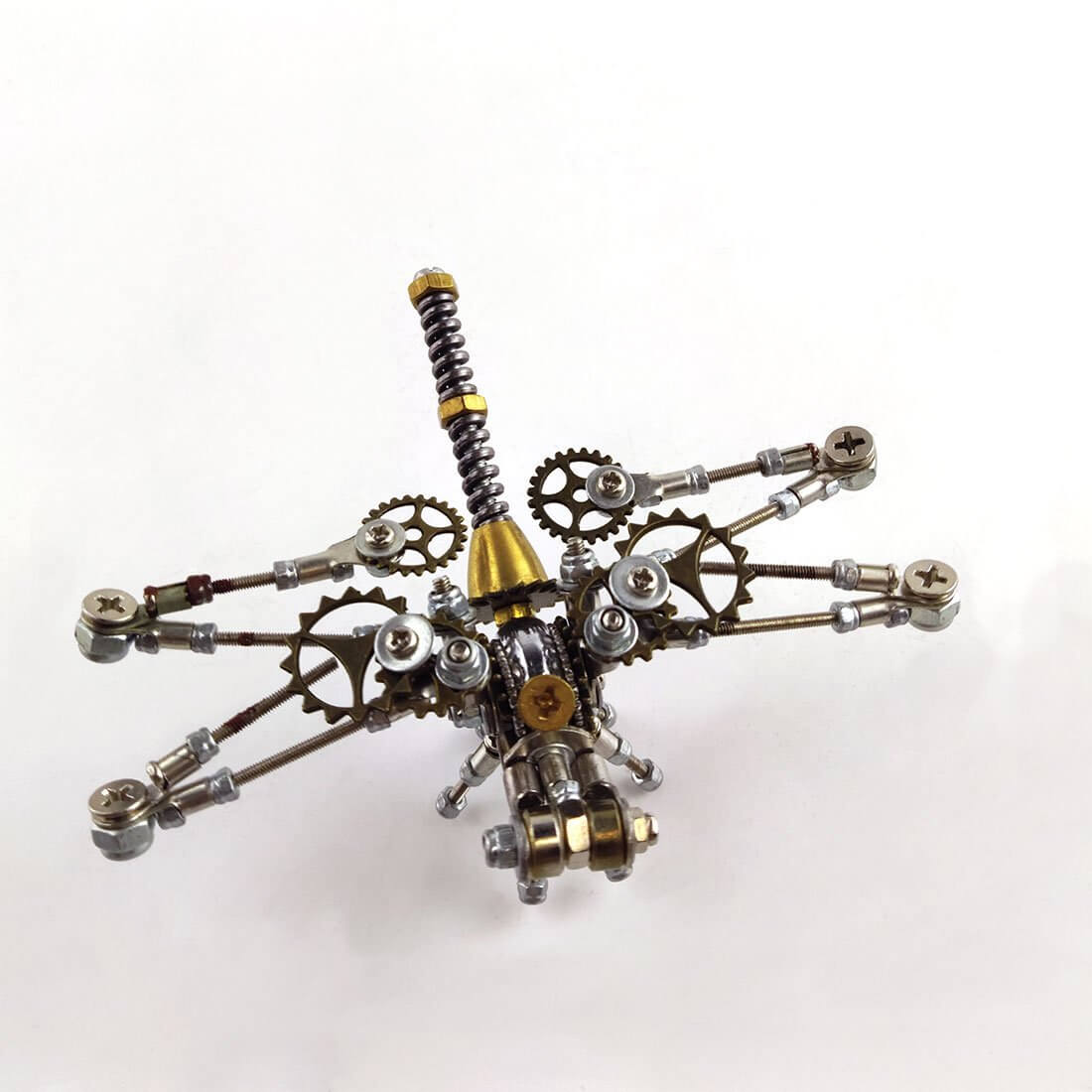 152Pcs 3D DIY Metal Mechanical Dragonfly Insect Puzzle Model Jigsaw