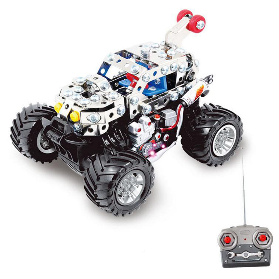 170Pcs+ DIY Metal Remote Control Dancing Car Puzzle Model Kit
