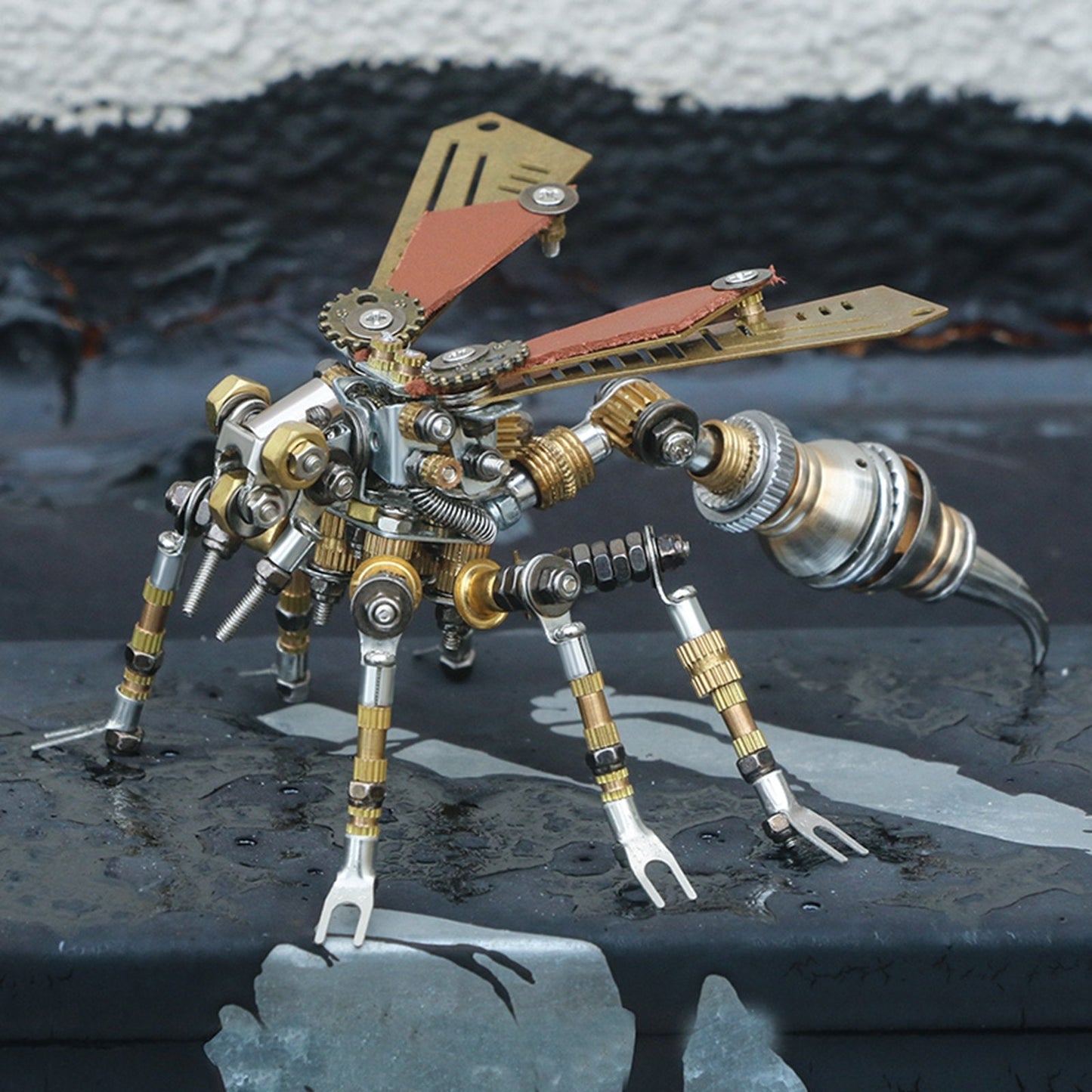 295Pcs Assembly Metal Mechanical 3D Wasp Insect Puzzle Model Adult