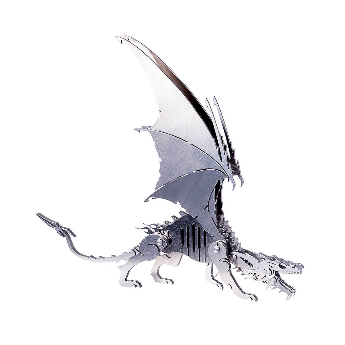 2pcs 3D Ice Dragon Flying Dragon DIY Assembled Metal Model Puzzle Toys