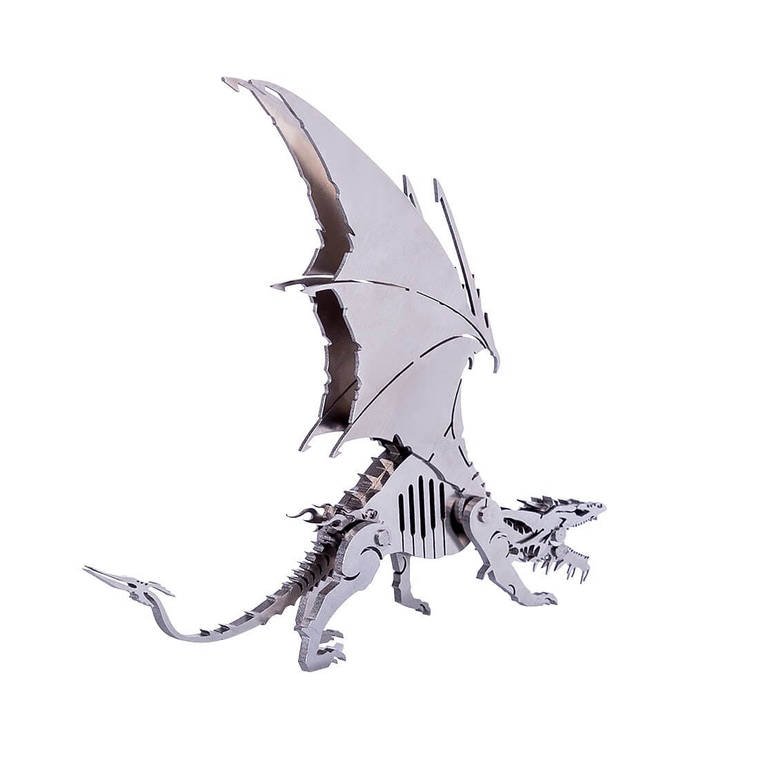 2pcs 3D Ice Dragon Flying Dragon DIY Assembled Metal Model Puzzle Toys