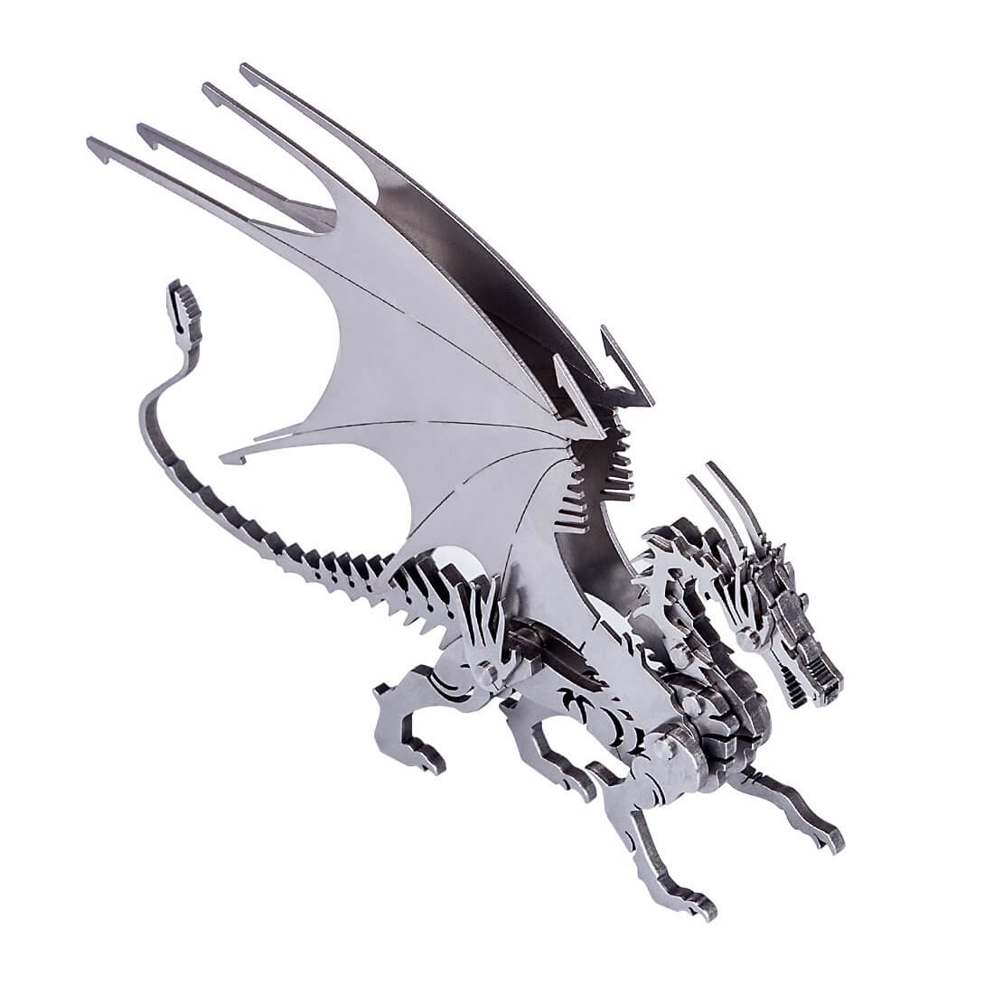 2pcs 3D Ice Dragon Flying Dragon DIY Assembled Metal Model Puzzle Toys