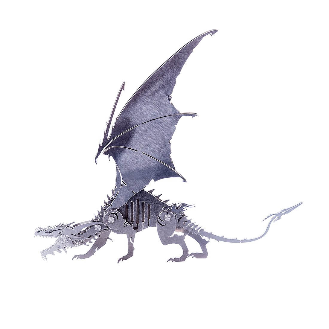 2pcs 3D Ice Dragon Flying Dragon DIY Assembled Metal Model Puzzle Toys