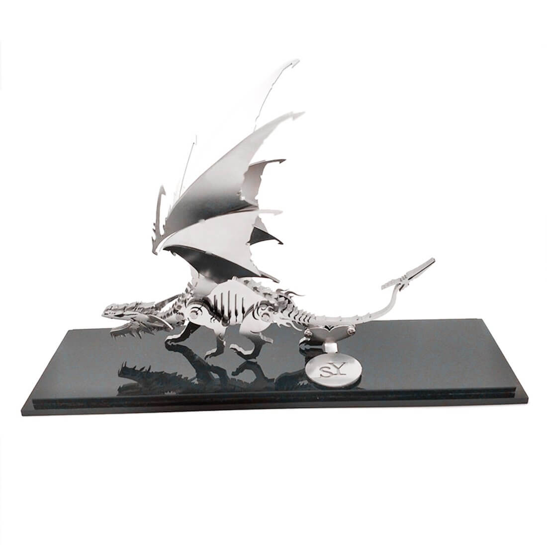 2pcs 3D Ice Dragon Flying Dragon DIY Assembled Metal Model Puzzle Toys