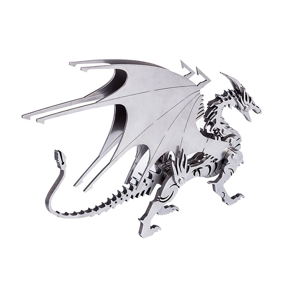 2pcs 3D Ice Dragon Flying Dragon DIY Assembled Metal Model Puzzle Toys