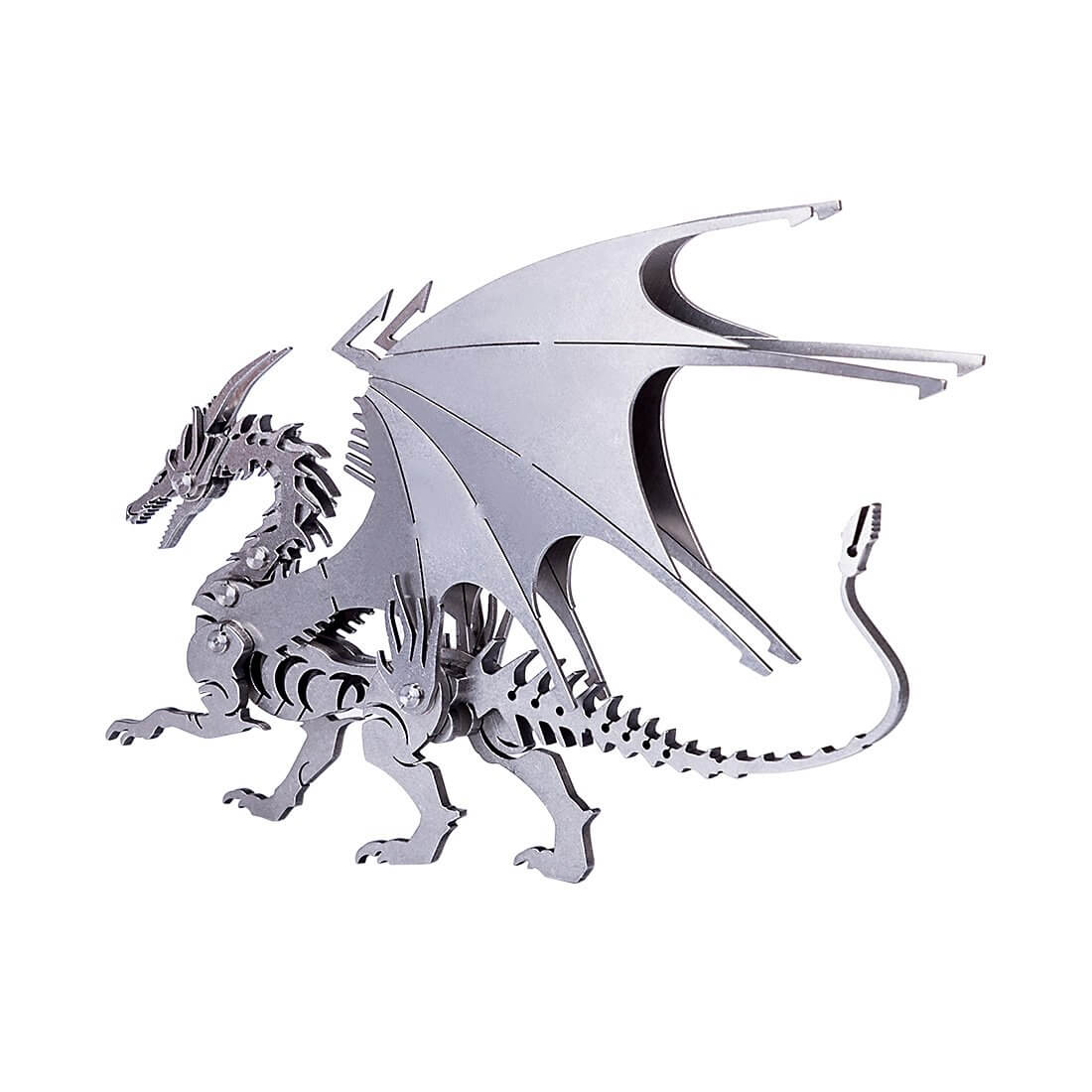 2pcs 3D Ice Dragon Flying Dragon DIY Assembled Metal Model Puzzle Toys