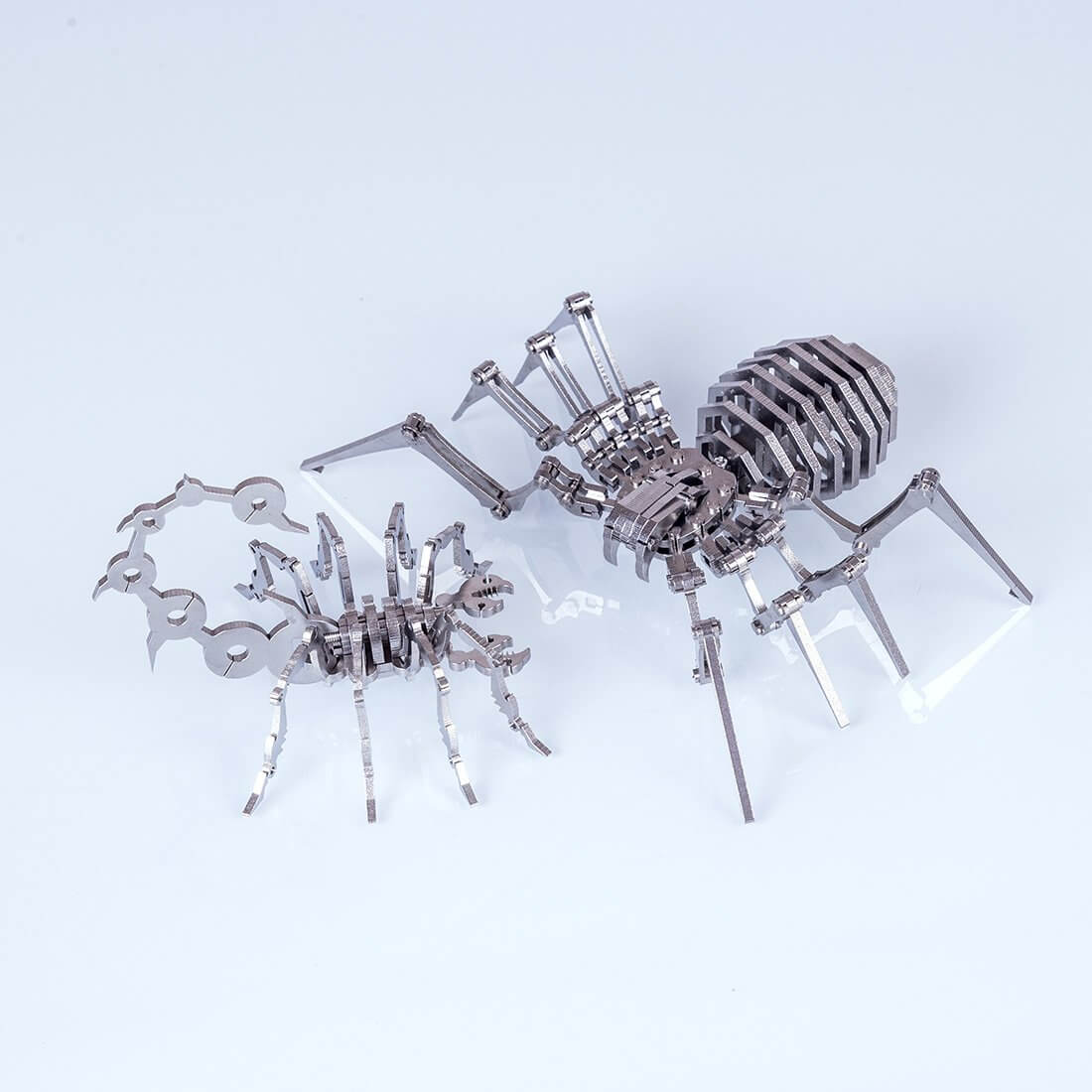 2pcs Little Scorpion & Spider King DIY Stainless Steel Metal Puzzle Model