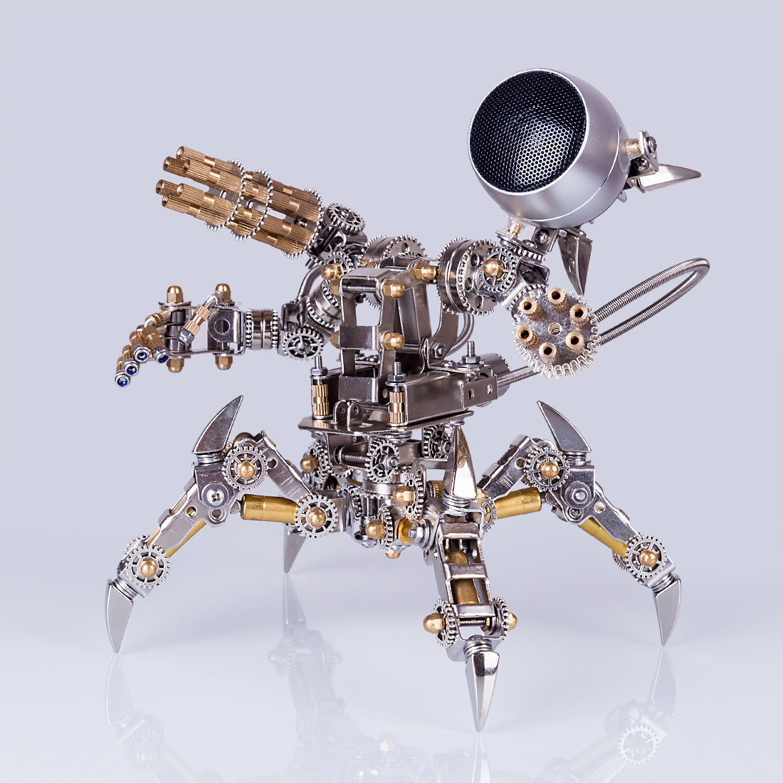 313Pcs Assembly 3D Puzzle Model Magnetic Chaser Hunter Mecha Model Bluetooth Speakers