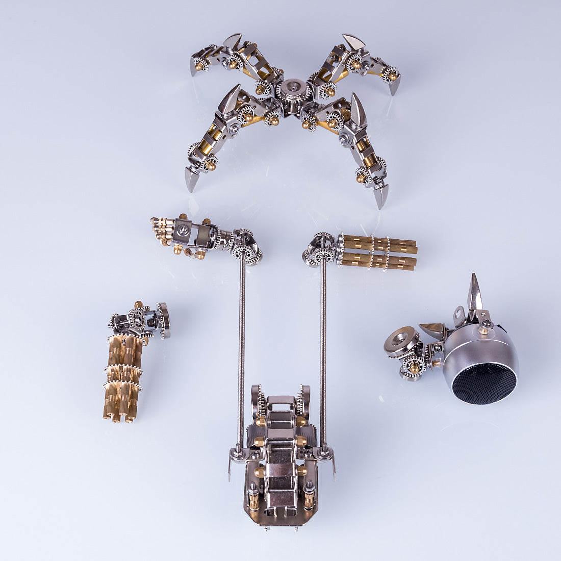 313Pcs Assembly 3D Puzzle Model Magnetic Chaser Hunter Mecha Model Bluetooth Speakers