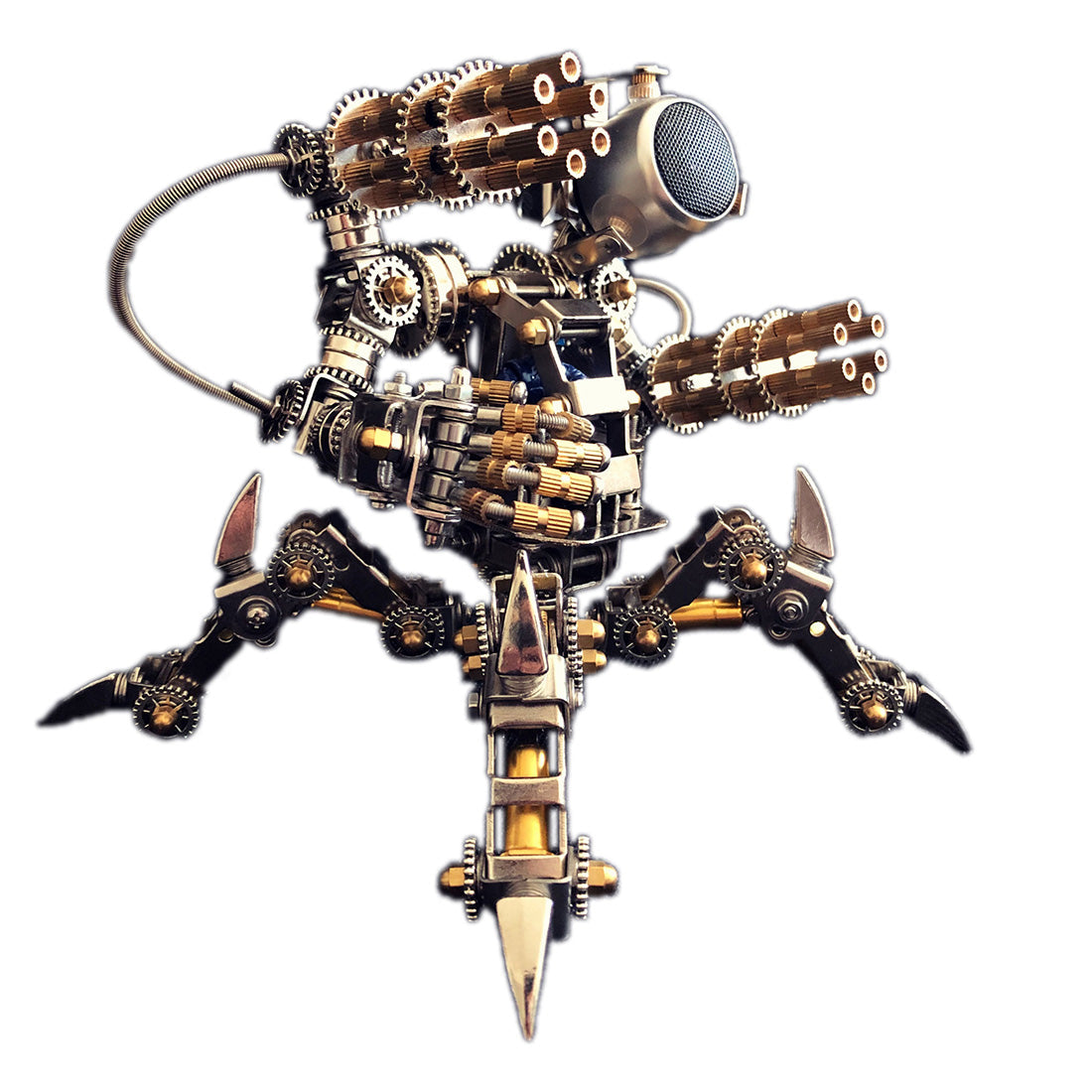 313Pcs Assembly 3D Puzzle Model Magnetic Chaser Hunter Mecha Model Bluetooth Speakers