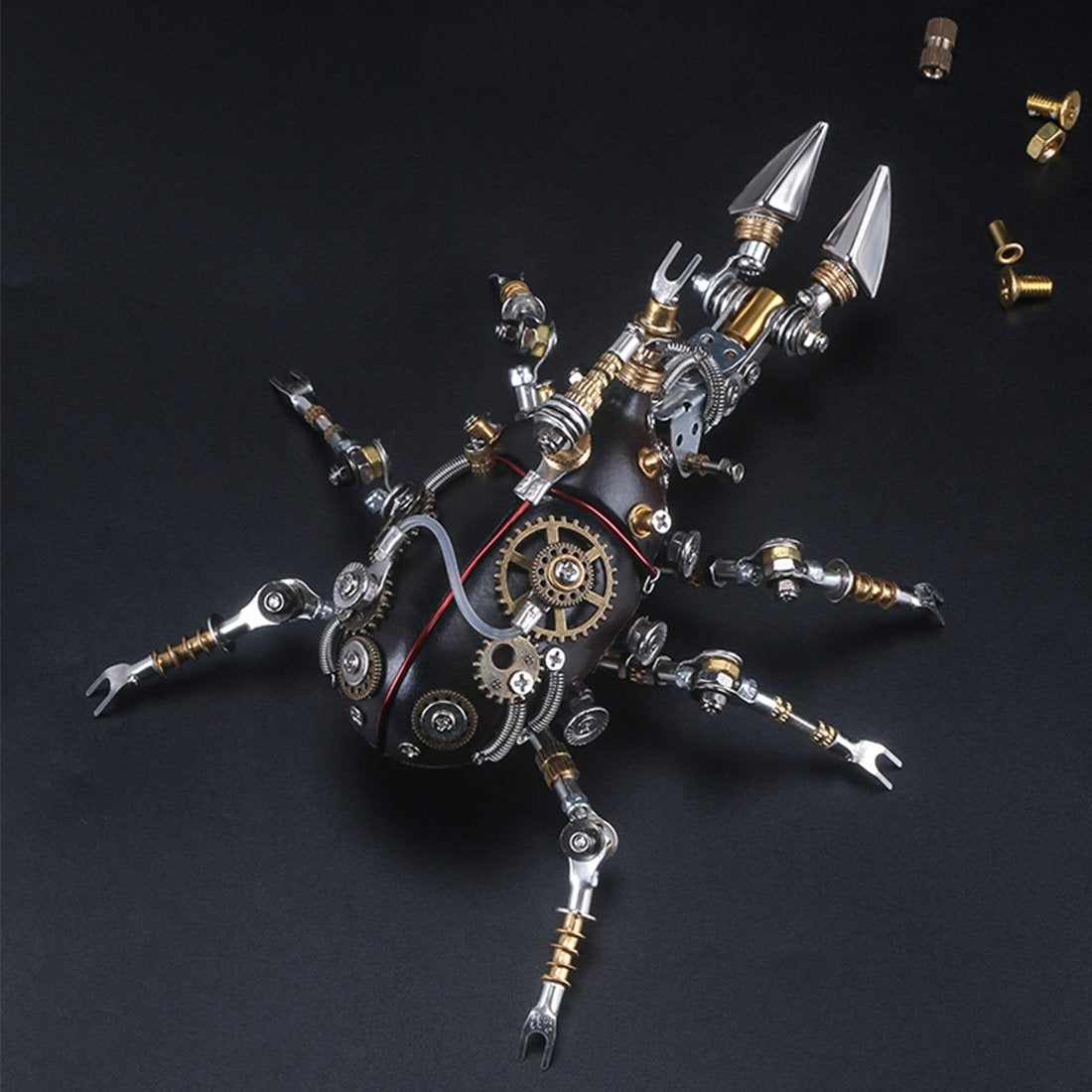 324Pcs Metal 3D DIY Mechanical Assembly Trypoxylus Dichotomus Insect Model
