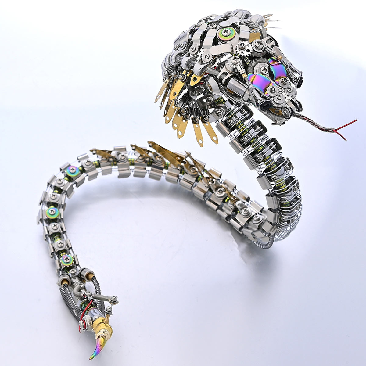 Legendary Serpent: Mechanical Snake 3D Metal Model Kit 500pcs Pre-order