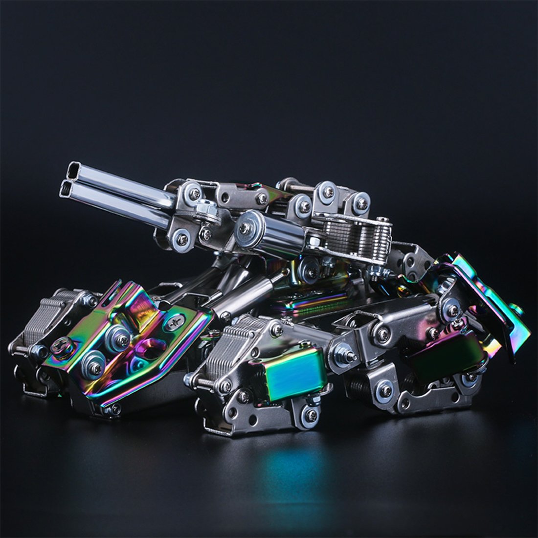 415Pcs DIY Tank Mecha Metal 3D Assembly Puzzle Model Kit