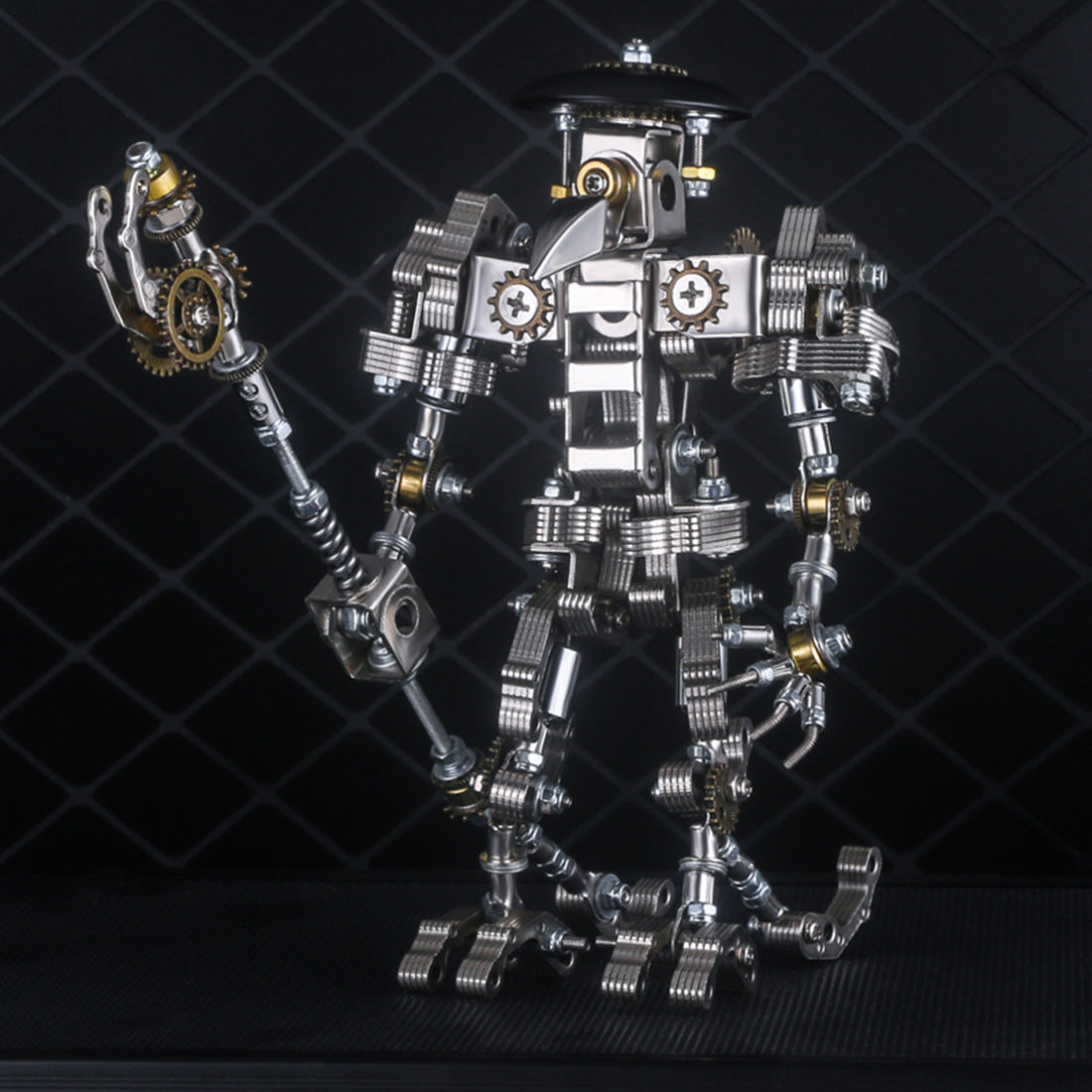 434Pcs Metal Woodpecker Priest Mecha Model Building Kit Assembly Phone Holder