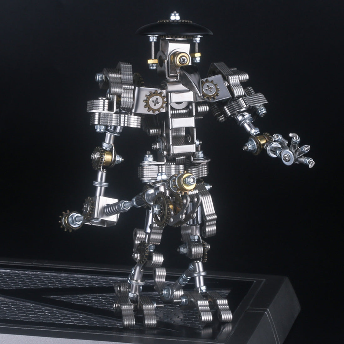 434Pcs Metal Woodpecker Priest Mecha Model Building Kit Assembly Phone Holder