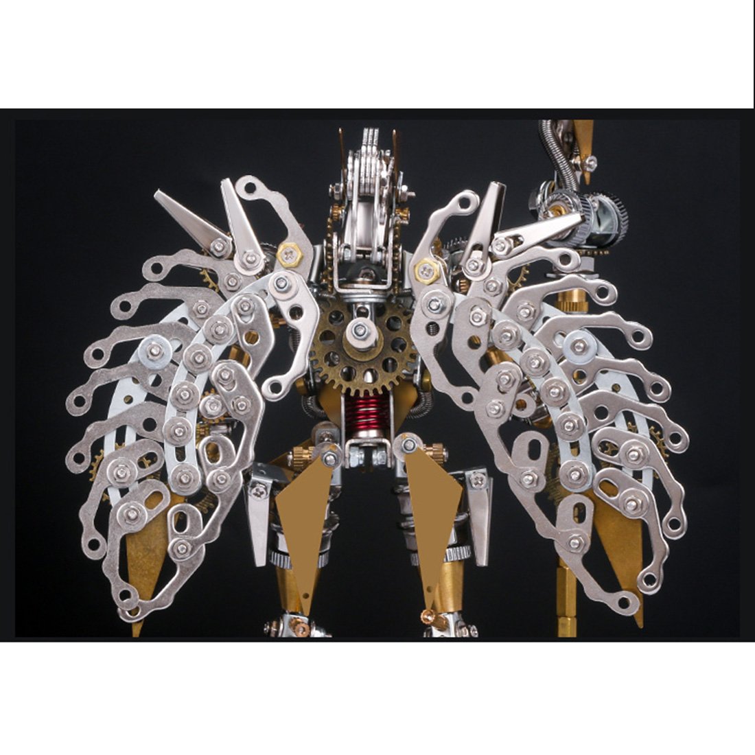 4pcs Assembly DIY Metal 3D Oriental Ancient Fighting Soldier Mecha Figure Team Model Kit Adult