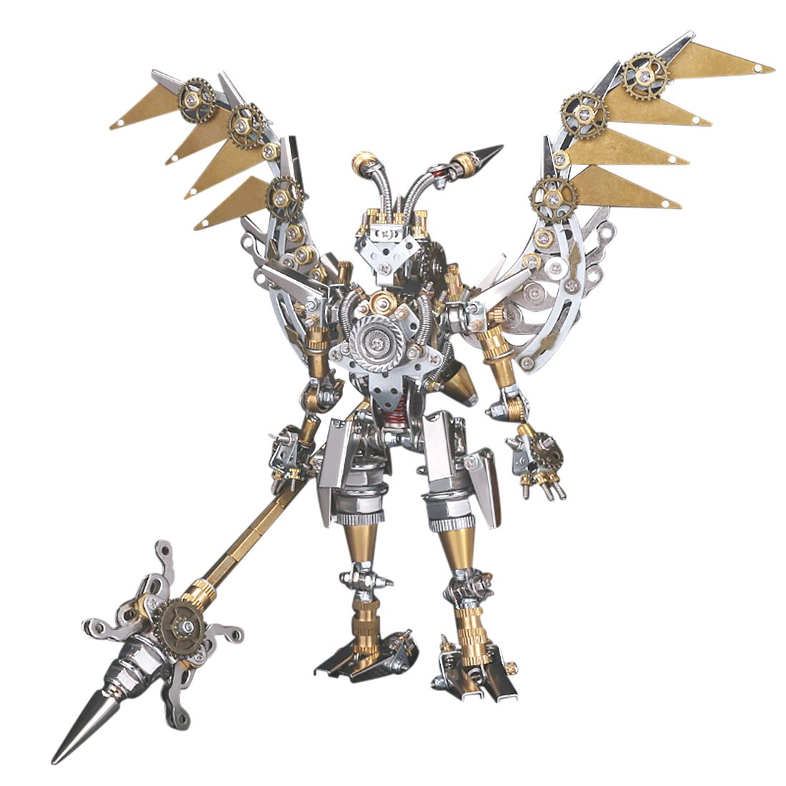 4pcs Assembly DIY Metal 3D Oriental Ancient Fighting Soldier Mecha Figure Team Model Kit Adult