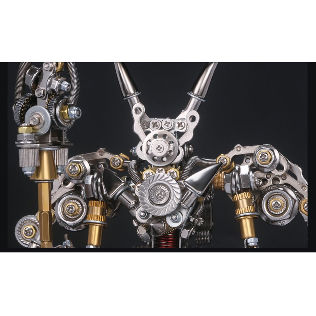 4pcs Assembly DIY Metal 3D Oriental Ancient Fighting Soldier Mecha Figure Team Model Kit Adult