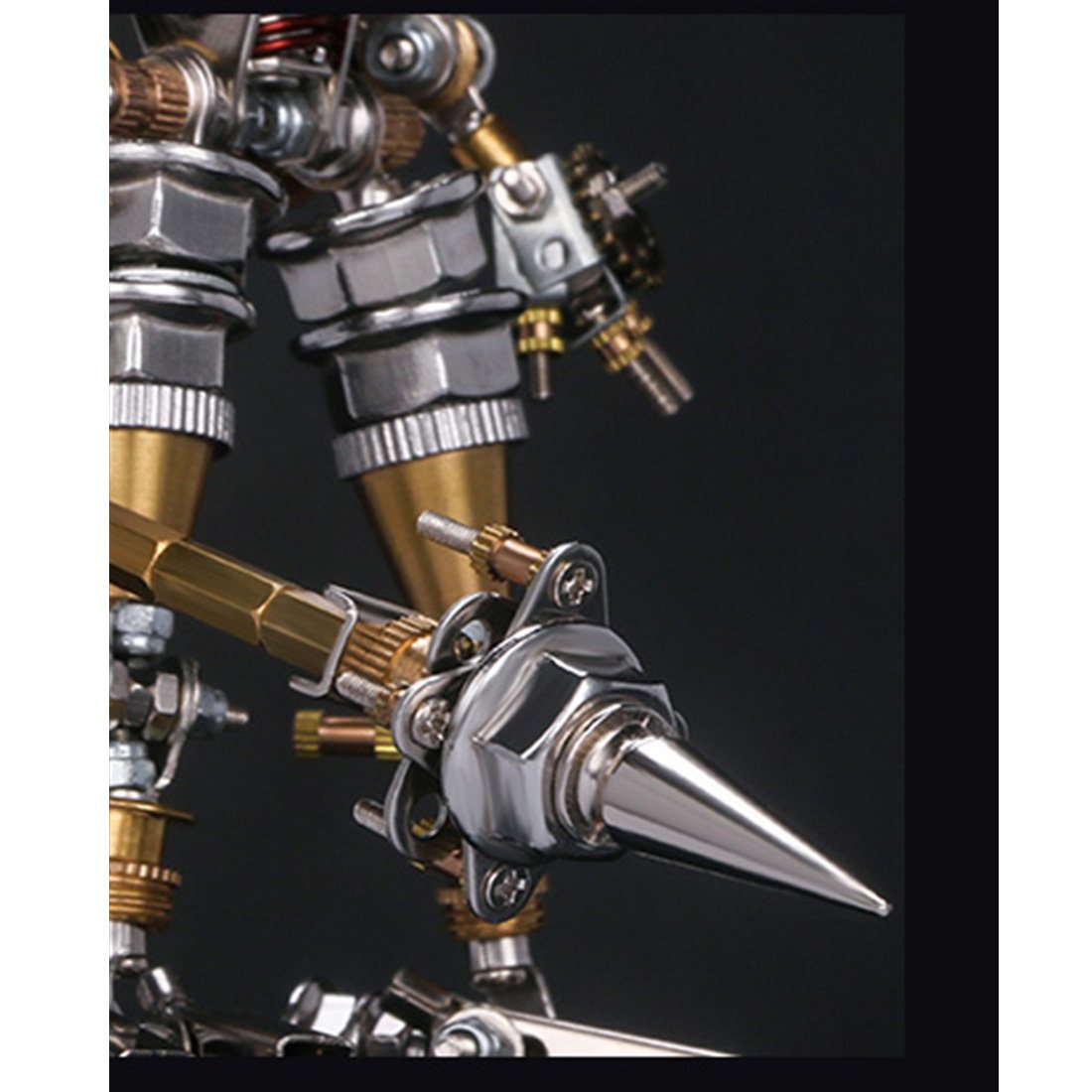4pcs Assembly DIY Metal 3D Oriental Ancient Fighting Soldier Mecha Figure Team Model Kit Adult