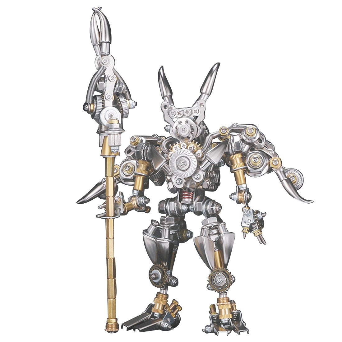 4pcs Assembly DIY Metal 3D Oriental Ancient Fighting Soldier Mecha Figure Team Model Kit Adult