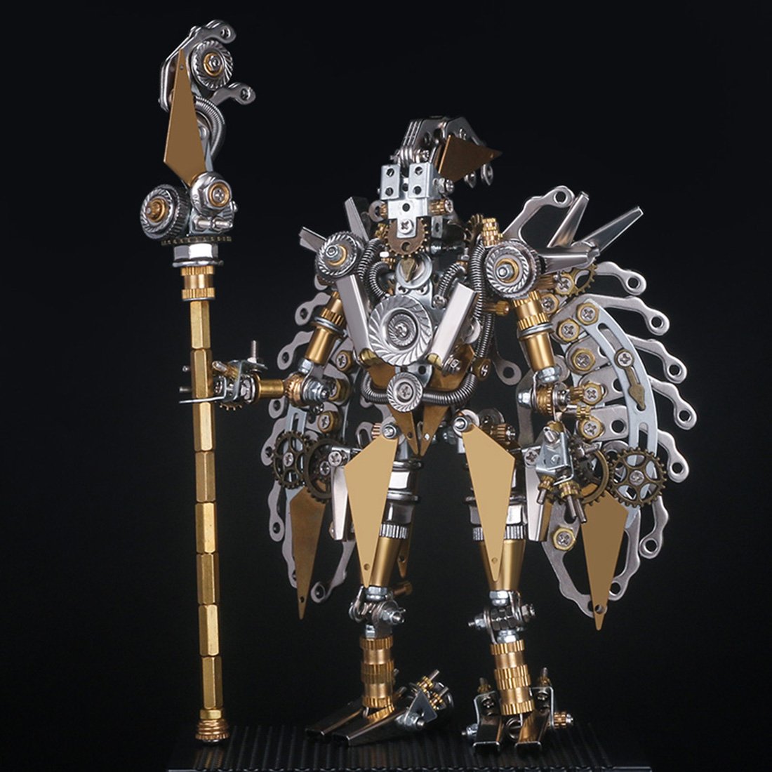 4pcs Assembly DIY Metal 3D Oriental Ancient Fighting Soldier Mecha Figure Team Model Kit Adult