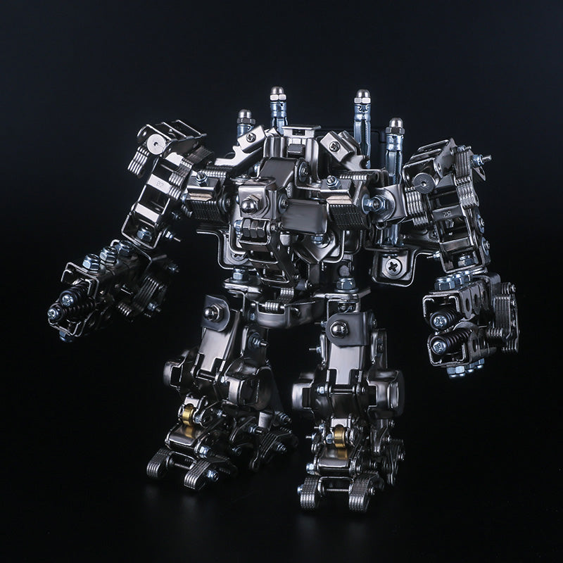 521Pcs 2in1 Multi-funtional Metal Snipper Mecha Soldier 3D Model Building Kit Assembly Phone Holder