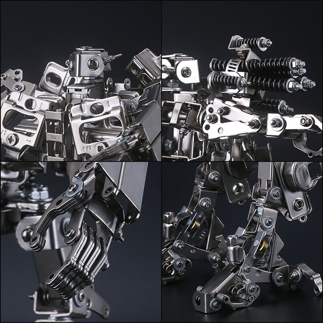 532Pcs Bee Robot Assembly Metal Big Fighting Mecha Soldier Puzzle Model Kit 3D Sculpture