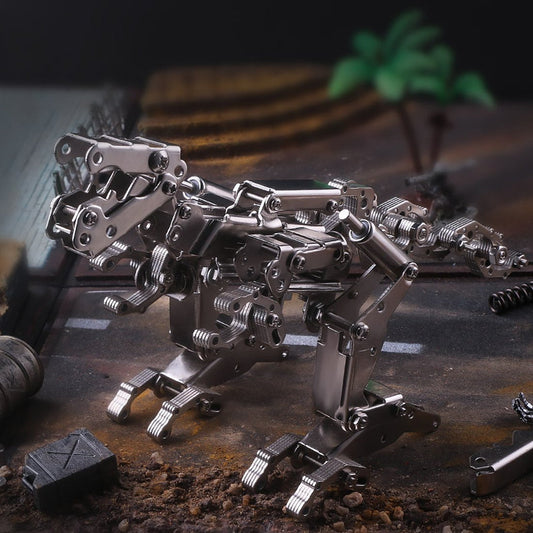 Kits de rompecabezas de dinosaurios 3D de metal 6 en 1 para armar uno mismo