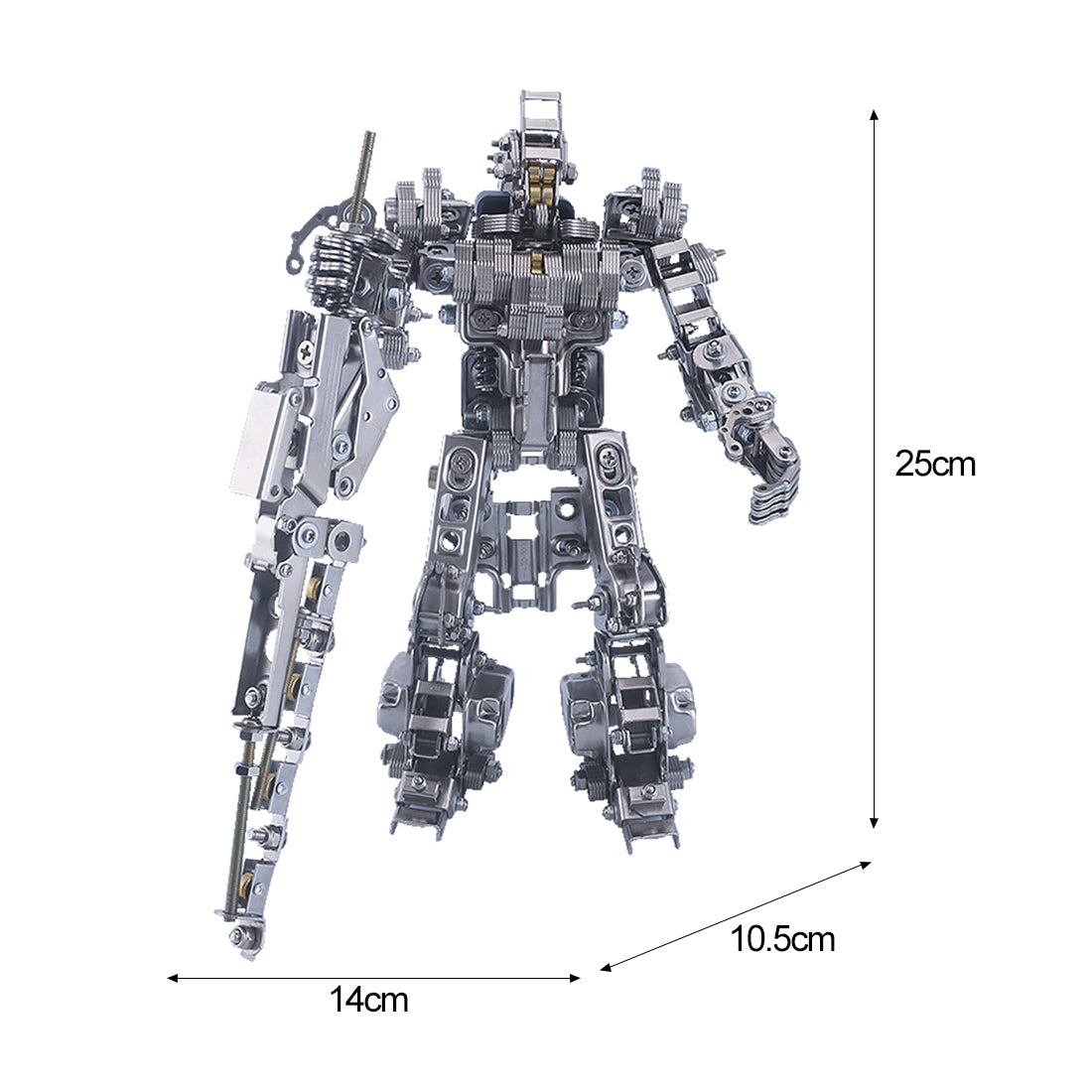 638Pcs Blade Master Metal War Assault Mecha Assembly Model Kit Phone Holder 2in1