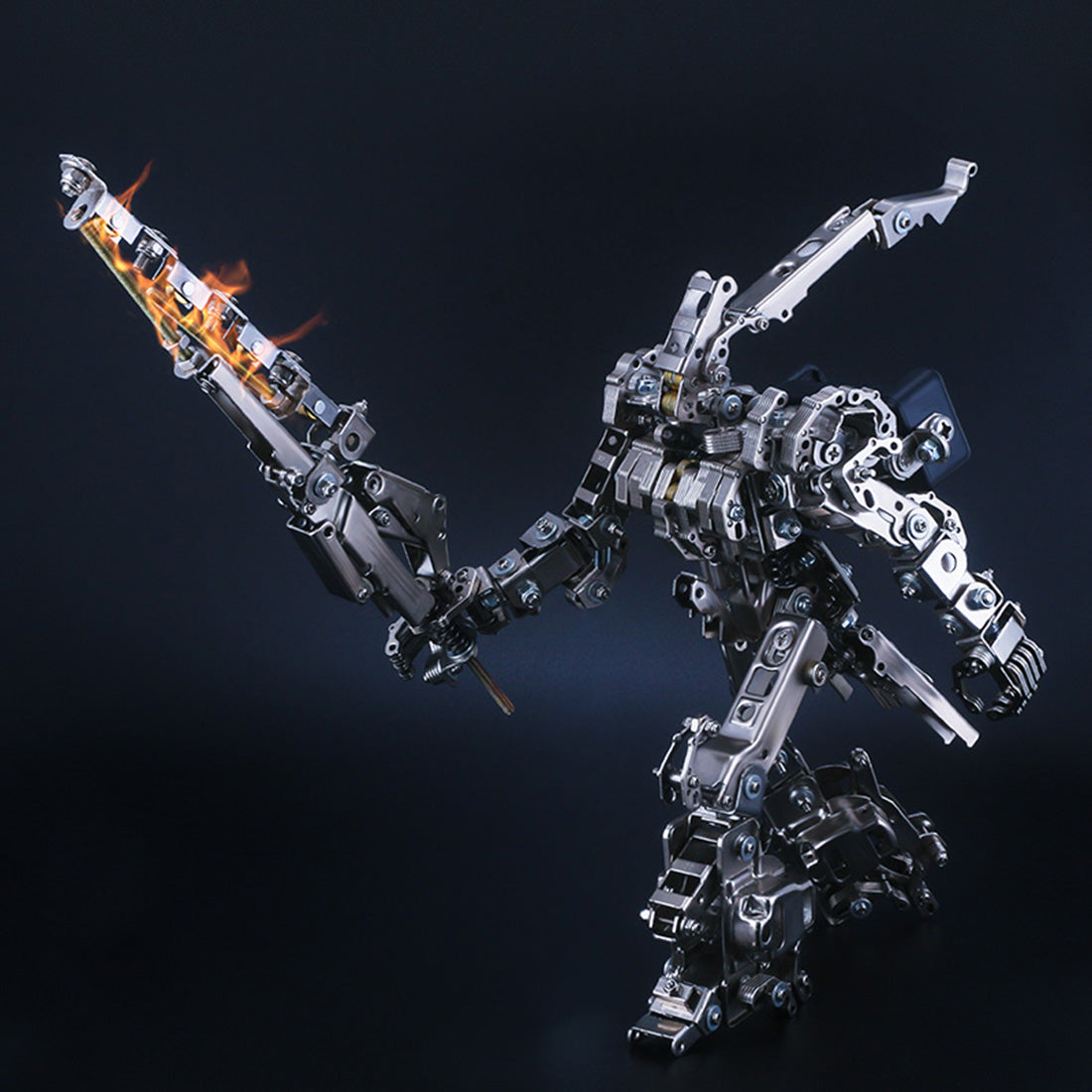 638Pcs Blade Master Metal War Assault Mecha Assembly Model Kit Phone Holder 2in1