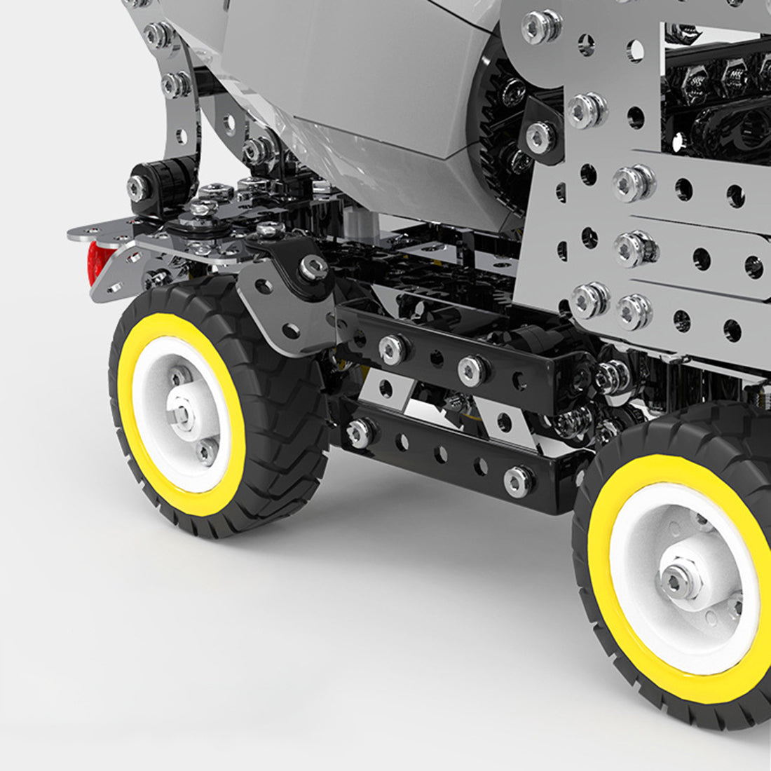 669Pcs+ DIY Metal Engineering Cement Mixer Truck Assembly Model