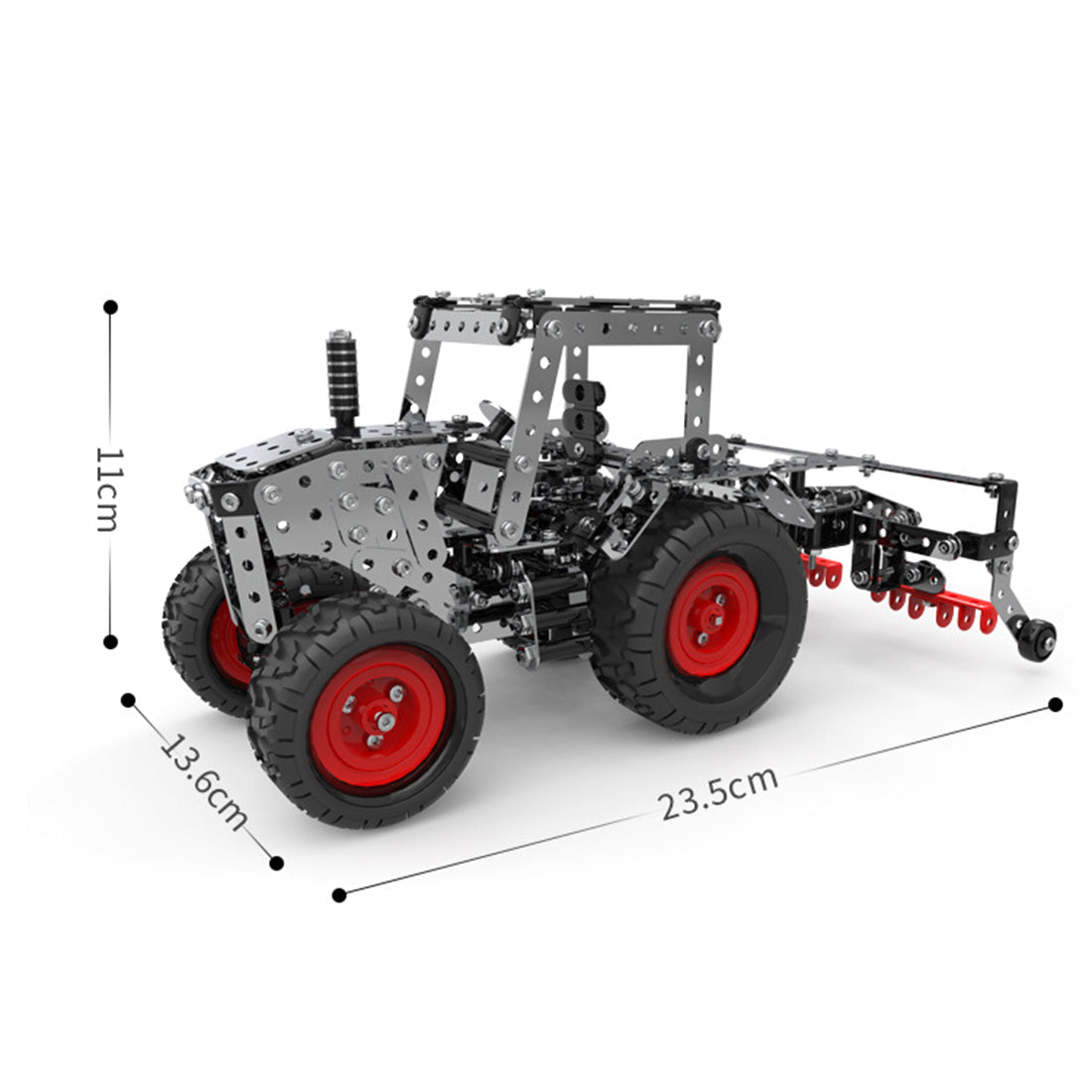 692Pcs 3D Metal Farm Corn Planter Puzzle Gear-Driven Assembly Model Kit