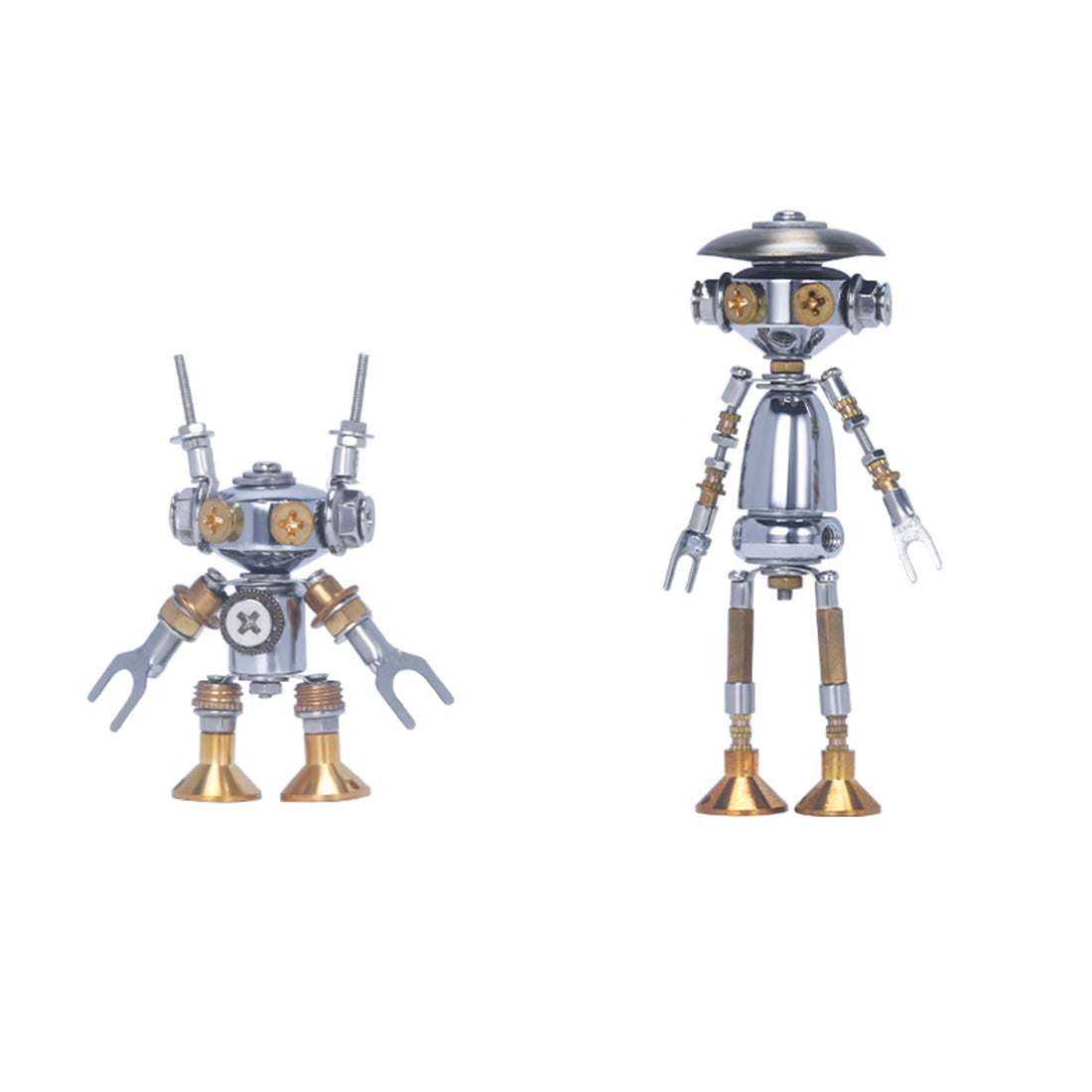 6Pcs Blind Box DIY 3d Metal Mini White Collar Mecha Office Series Model Building Kit