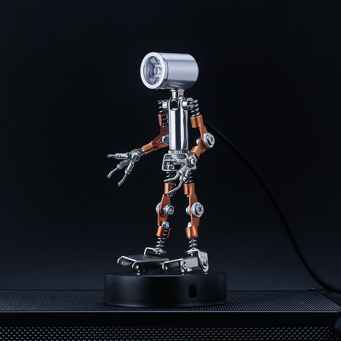 78Pcs DIY Metal Little Night Light Lamp Man Figure Model Assembly Kit