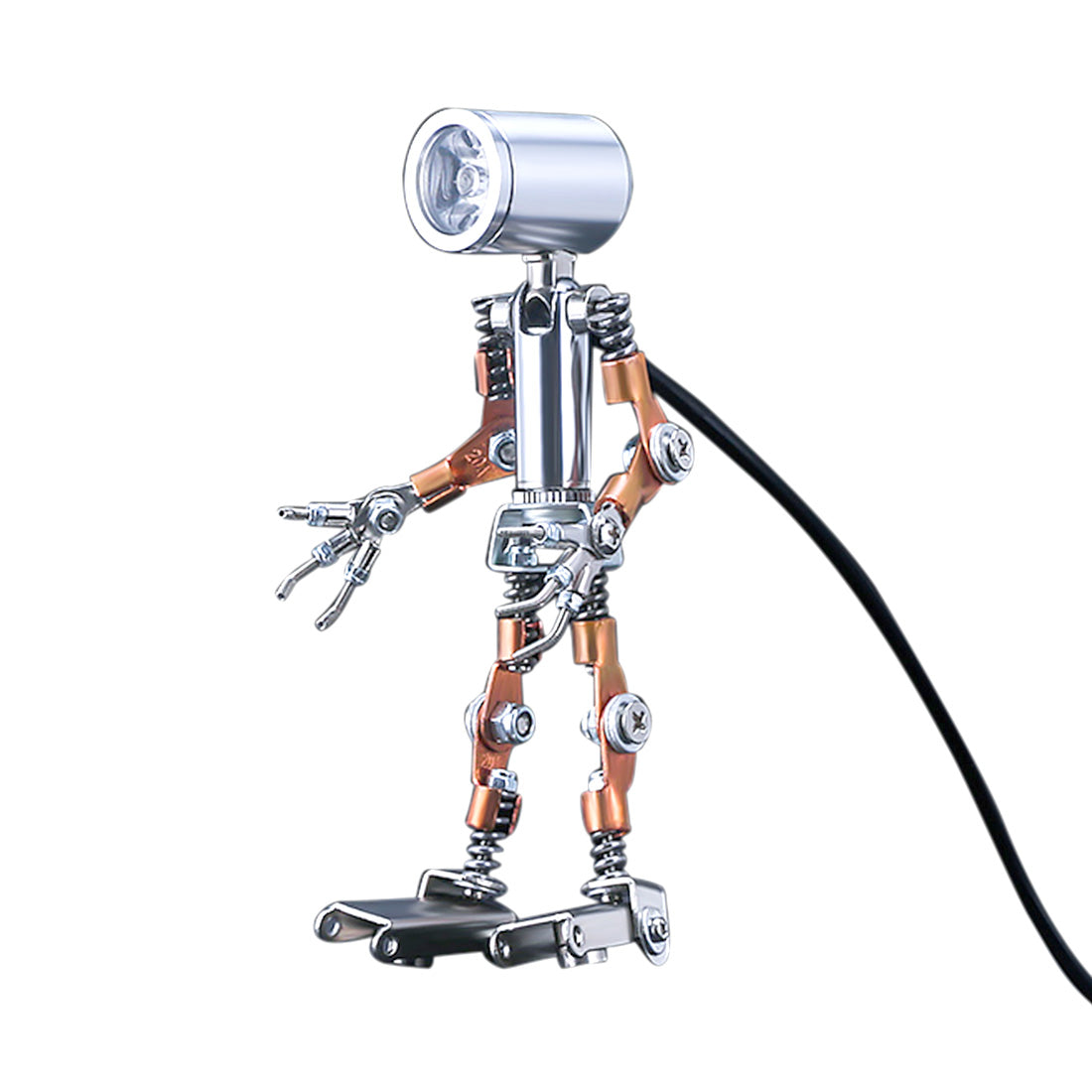 78Pcs DIY Metal Little Night Light Lamp Man Figure Model Assembly Kit