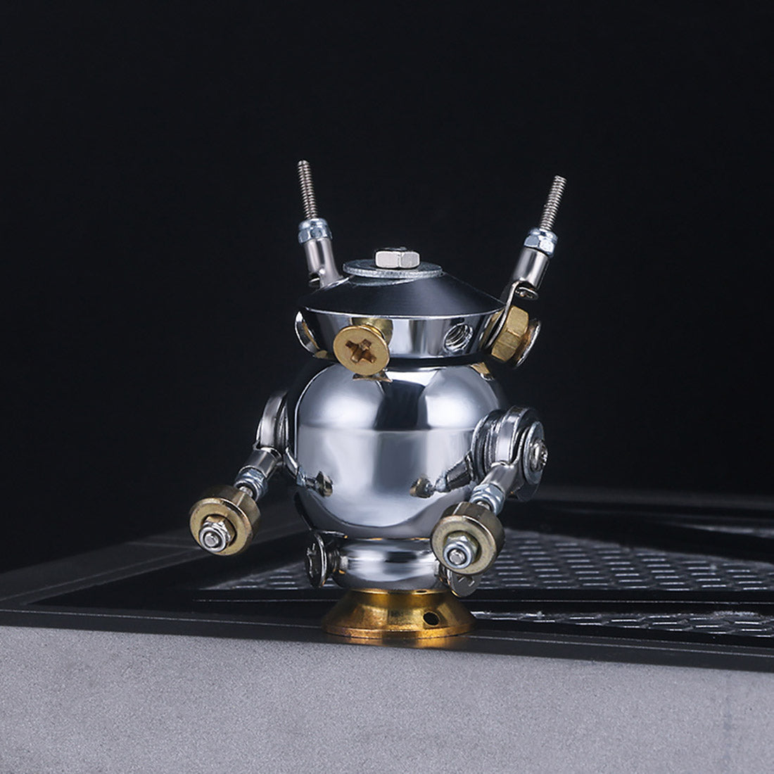 7Pcs DIY Earth Defending Special Forces Mini Mecha Assembly Metal Model Kit Blind Box