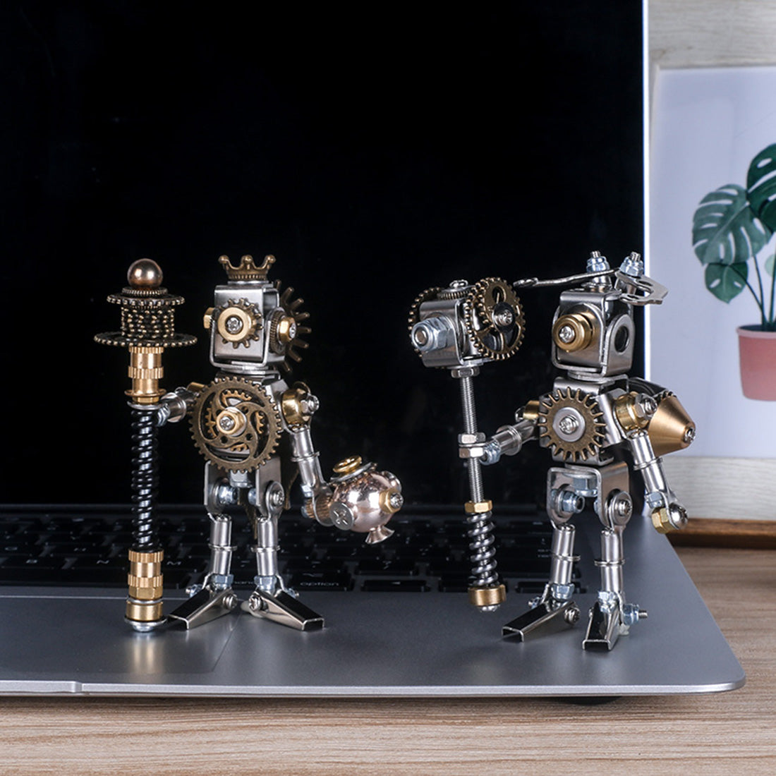 8pcs Set Blind Box 3D Assembly Puzzle Mechanical Saints Kit