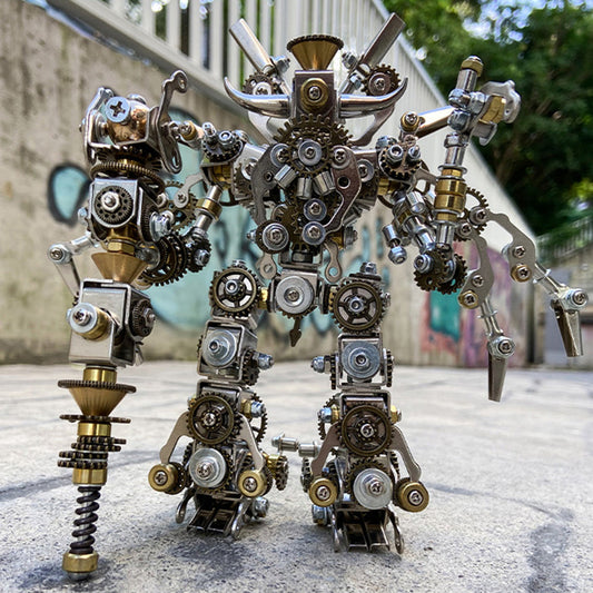 Juego de 8 piezas de rompecabezas 3D con caja ciega, kit de santos mecánicos