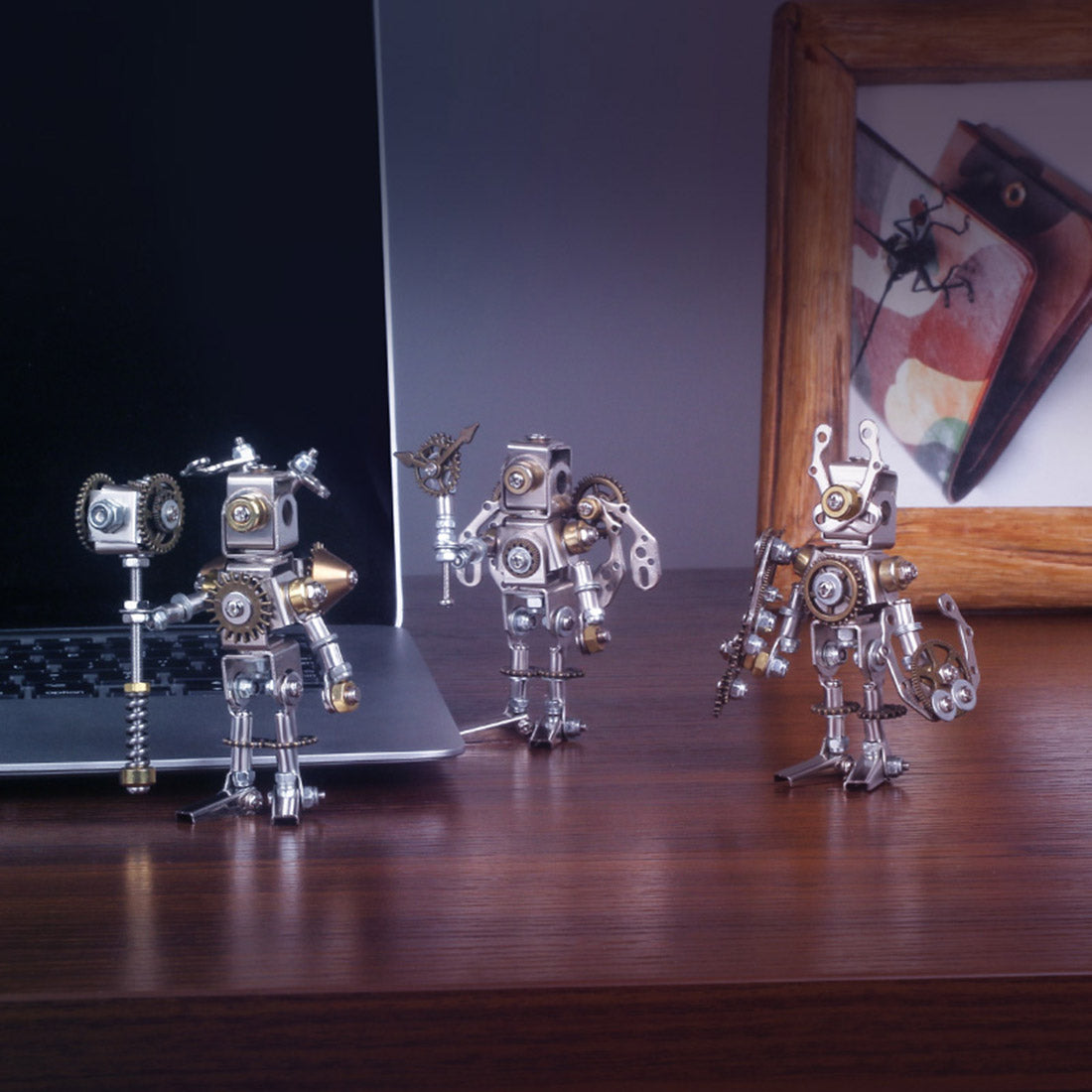 8pcs Set Blind Box 3D Assembly Puzzle Mechanical Saints Kit